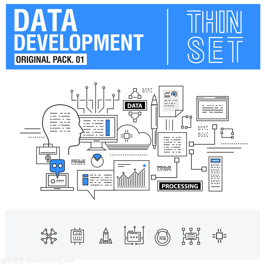 细线图标集的现代演进 从视觉设计到数据分析的融合创新